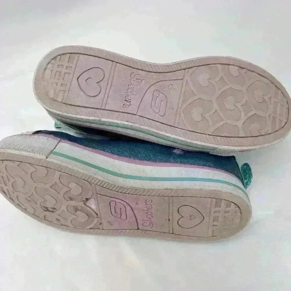 Sketchers girls Twinkle Lite Magnificent Mermaid sneakers. - Picture 9 of 11
